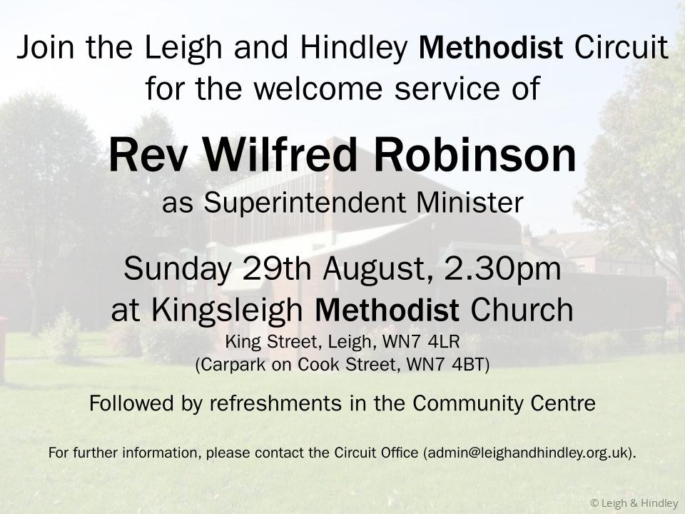 Rev Wilfred Welcome Service